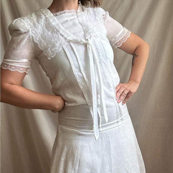 Vintage Gunne Sax Victorian Sailor Drop Waist Dress - Picture 6 of 6